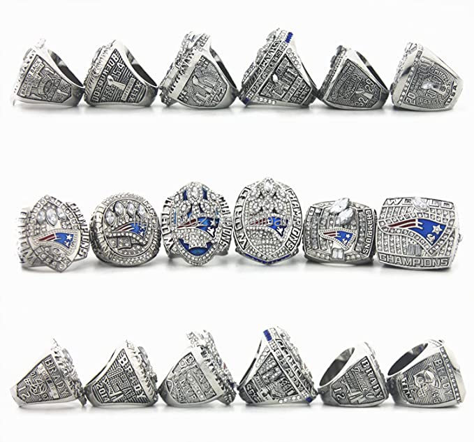 Linghu Custom Youth Men Sports Champion Ring NFL Superbowl Football Championship Rings Tom Brady New