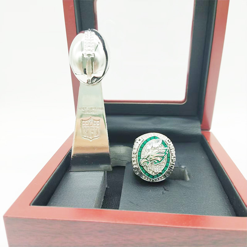 2024 Football Championship Ring and Trophy Display Box Kit Sports Champion Alloy Rings Men's So